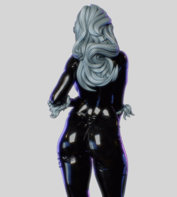 1/4 scale Black Cat Pre-Painted Statue - Image 5
