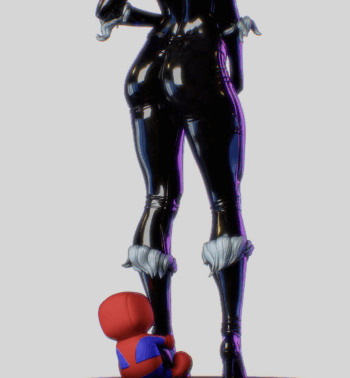 1/4 scale Black Cat Pre-Painted Statue - Image 7