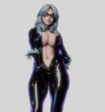 1/4 scale Black Cat Pre-Painted Statue - Image 3